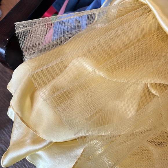 Brand new BCBG Never worn yellow 100%silk dress - Picture 6 of 6
